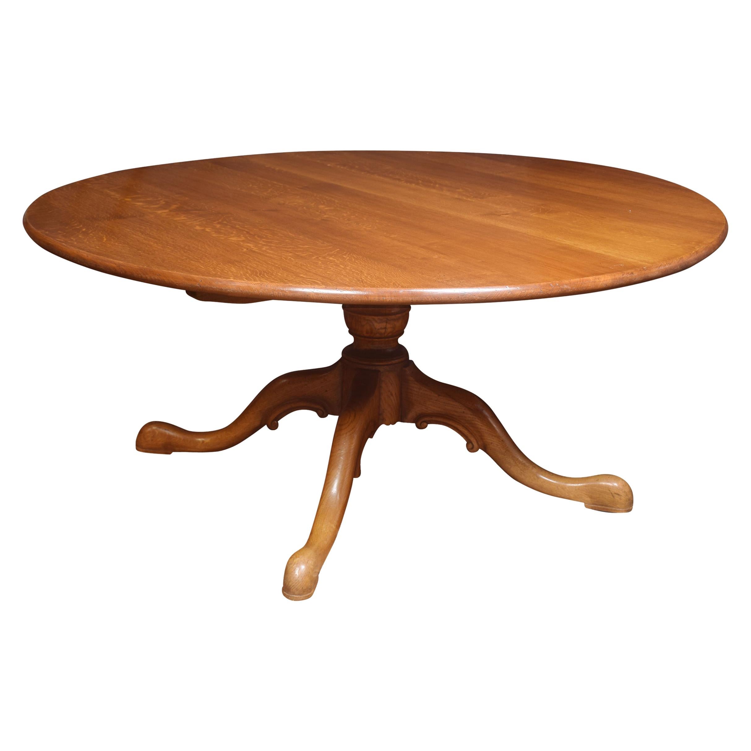 George III Style Oak Dining Table