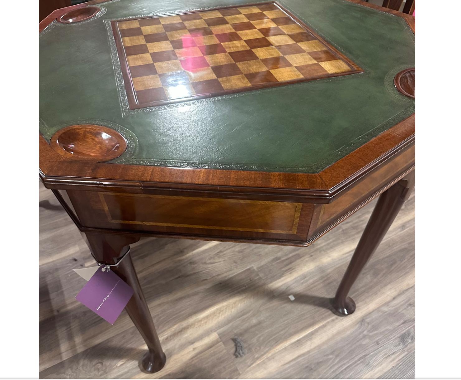 American George III Style Octogon Shaped Mahogany Game Table