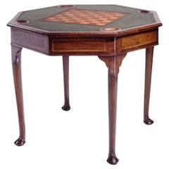 George III Style Octogon Shaped Mahogany Game Table
