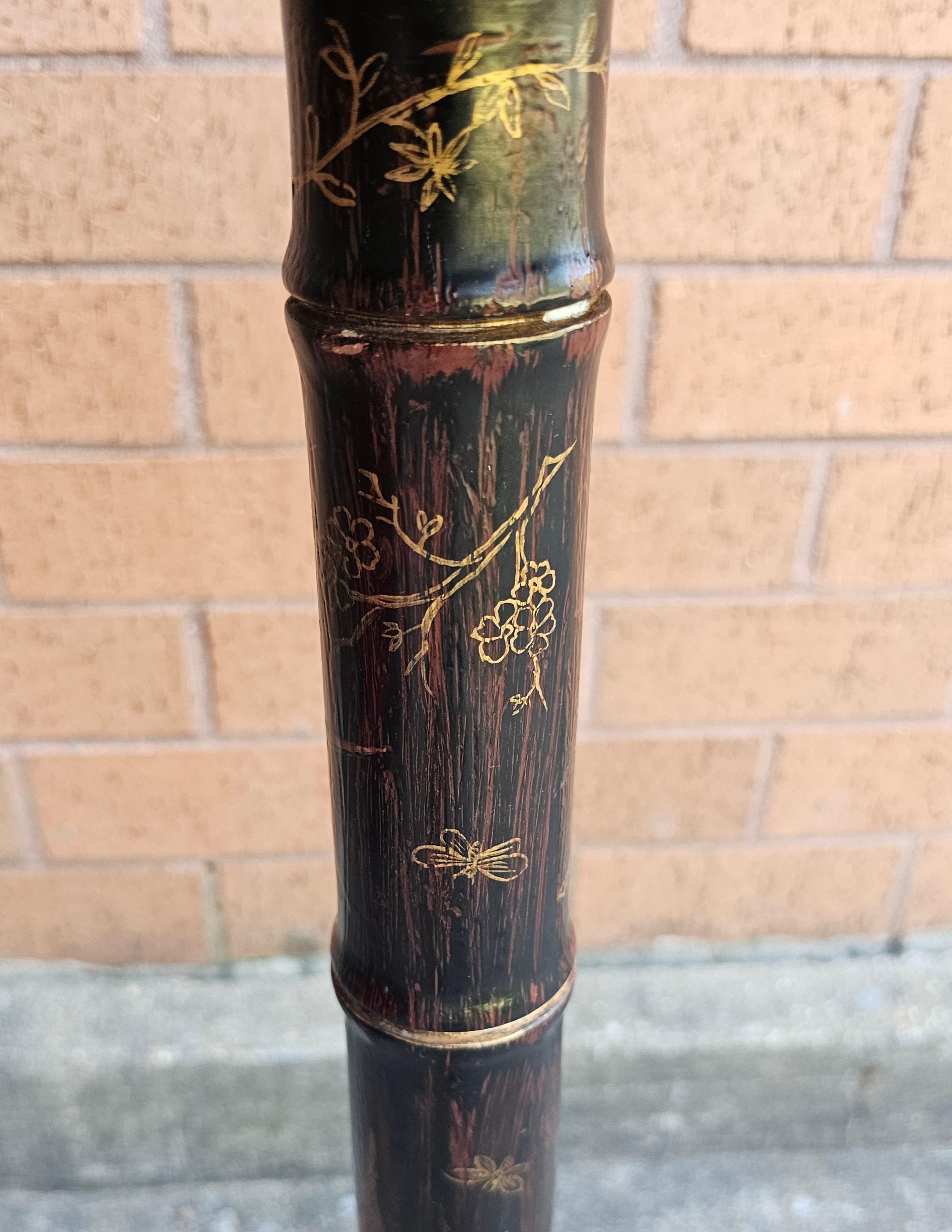 George III Style Partial Gilt and Black Japanned Side Table 2
