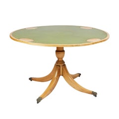 Antique George III Style Pedestal Game Table, England, circa 1900