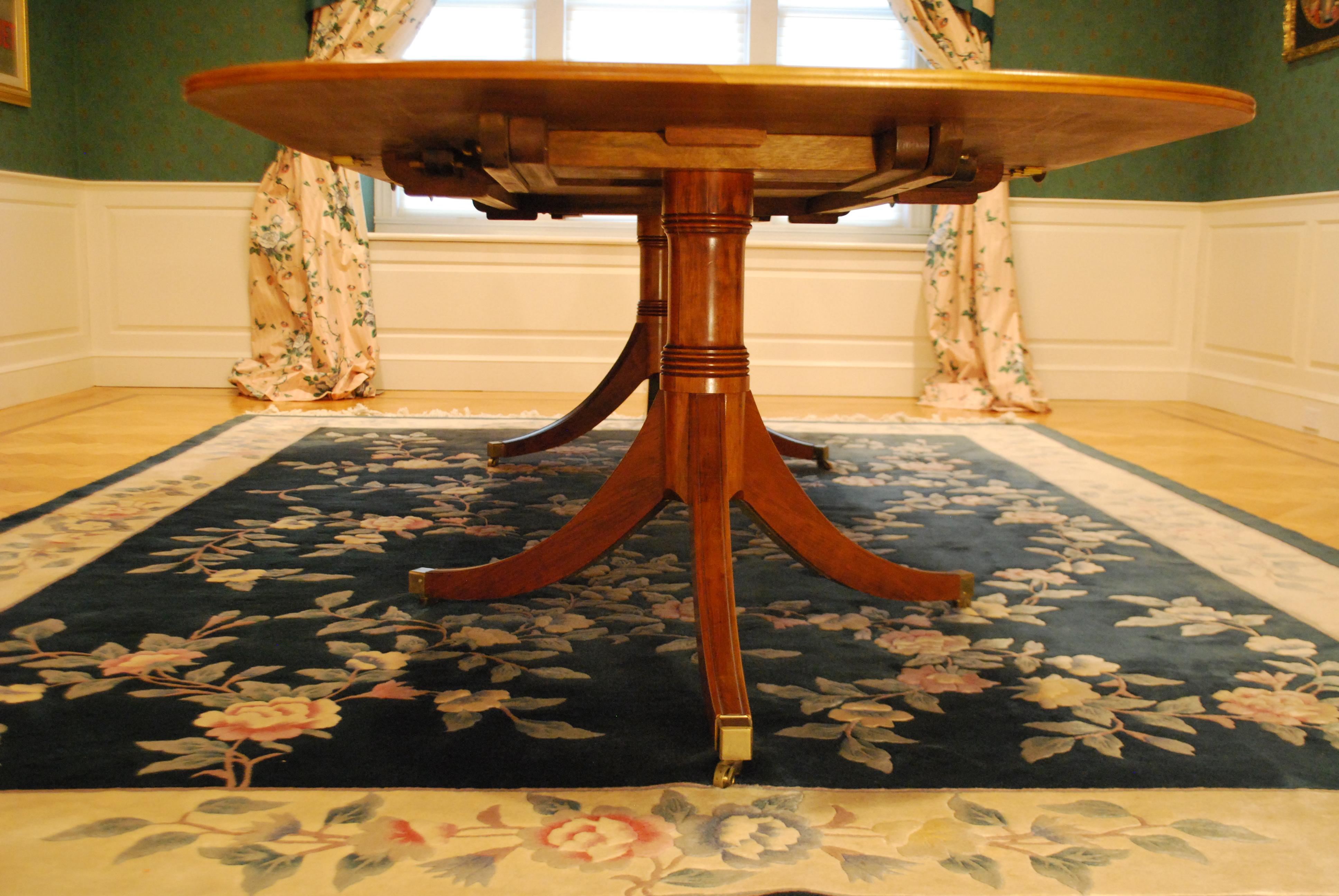 George III Style Pedestal Table in Yewood 2