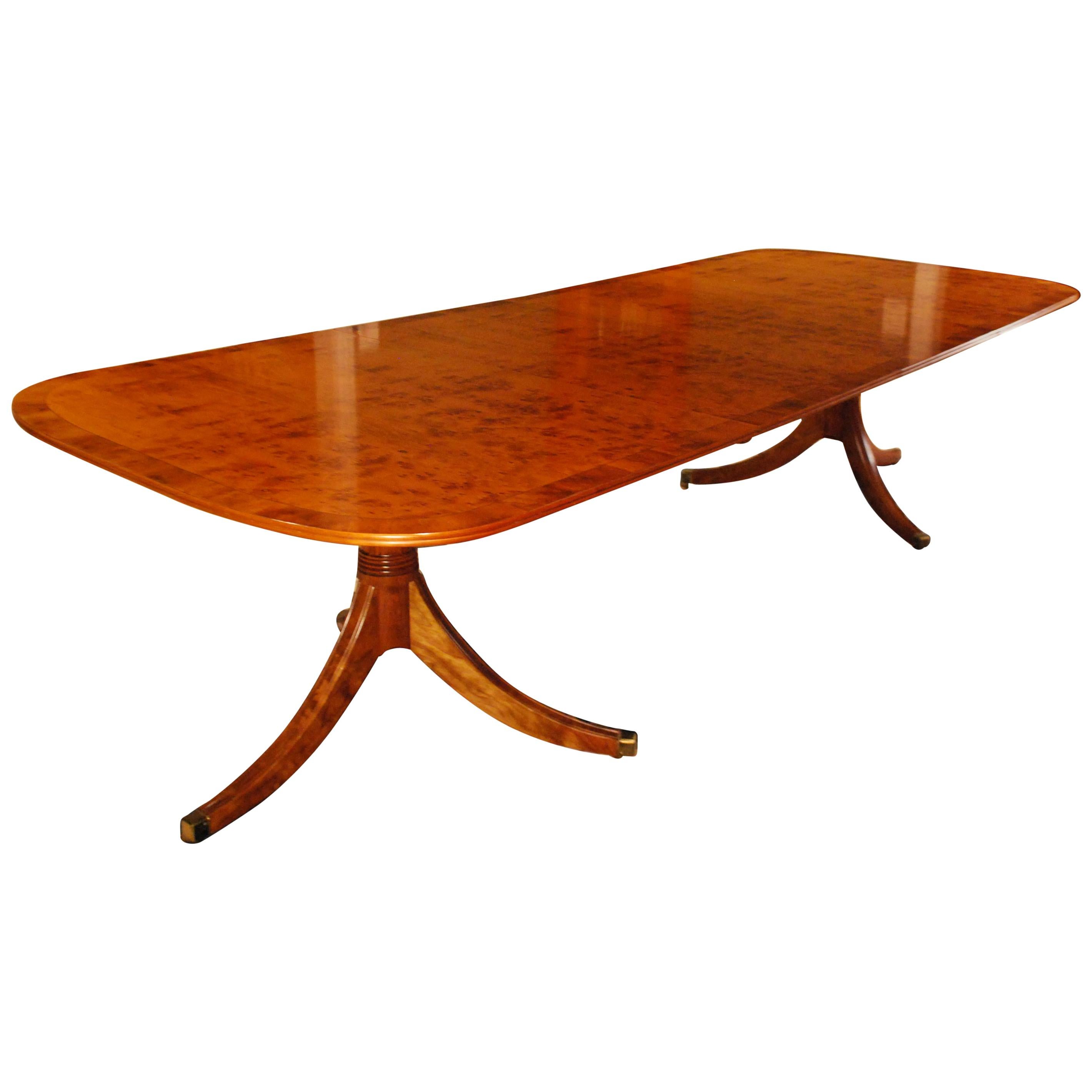 George III Style Pedestal Table in Yewood