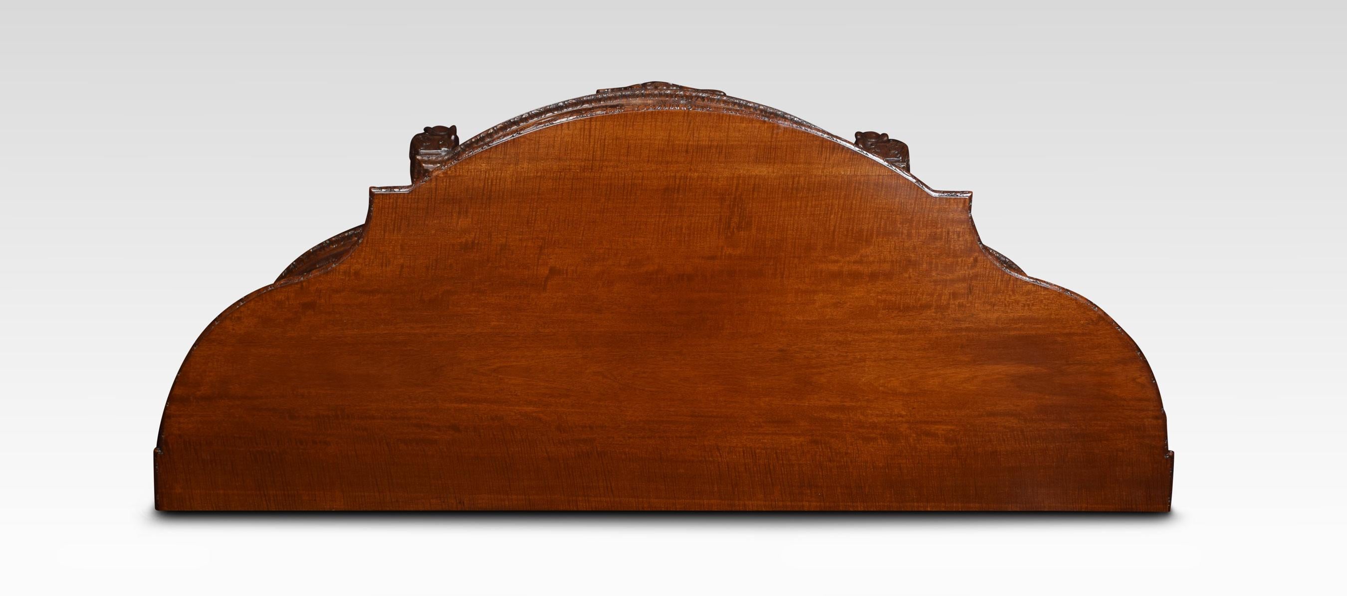 George III Style Serpentine Mahogany Sideboard 2