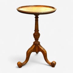 George III Style, Small Side Table, Burr Walnut, United States, Early 20th C.