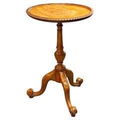 George III Style, Small Side Table, Burr Walnut, United States, Early 20th C.