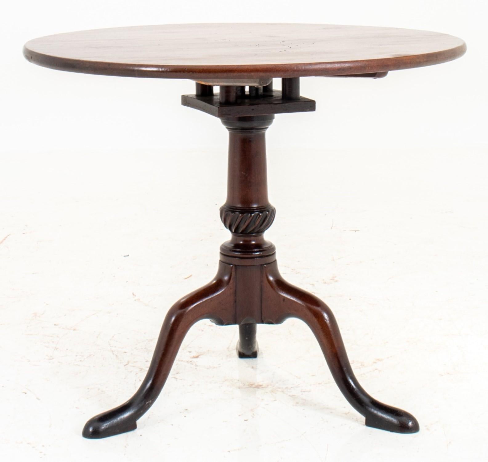 English George III Style Tilt Top Tripod Table For Sale