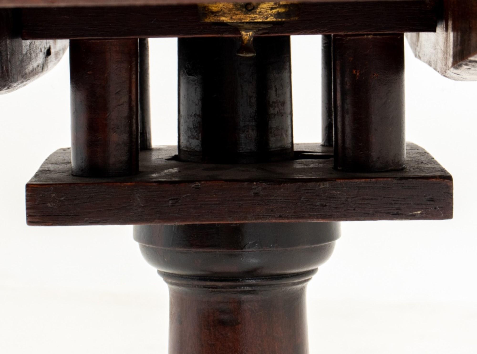 Wood George III Style Tilt Top Tripod Table For Sale