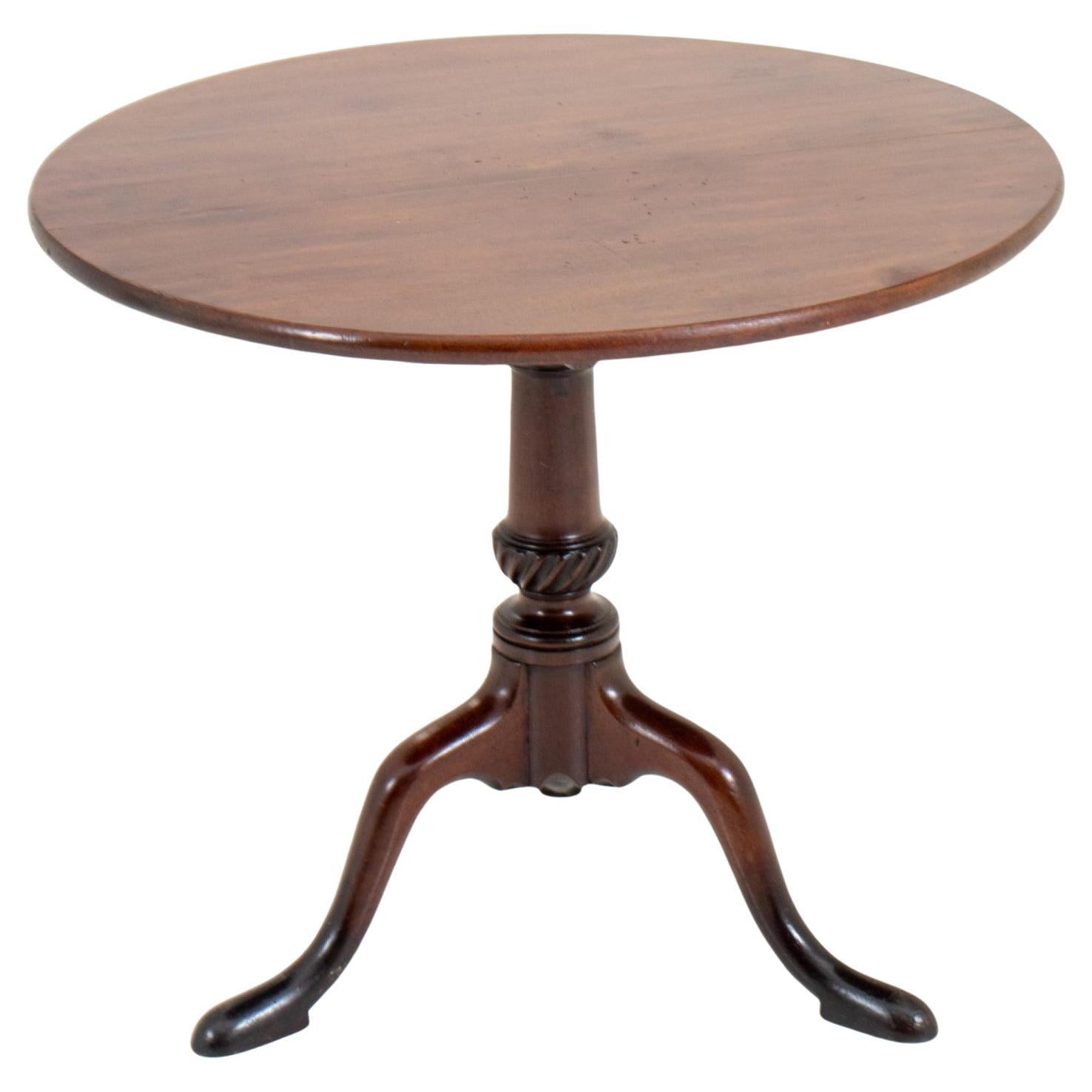 George III Style Tilt Top Tripod Table For Sale