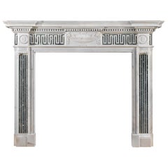 George III Style Victorian Marble Chimneypiece