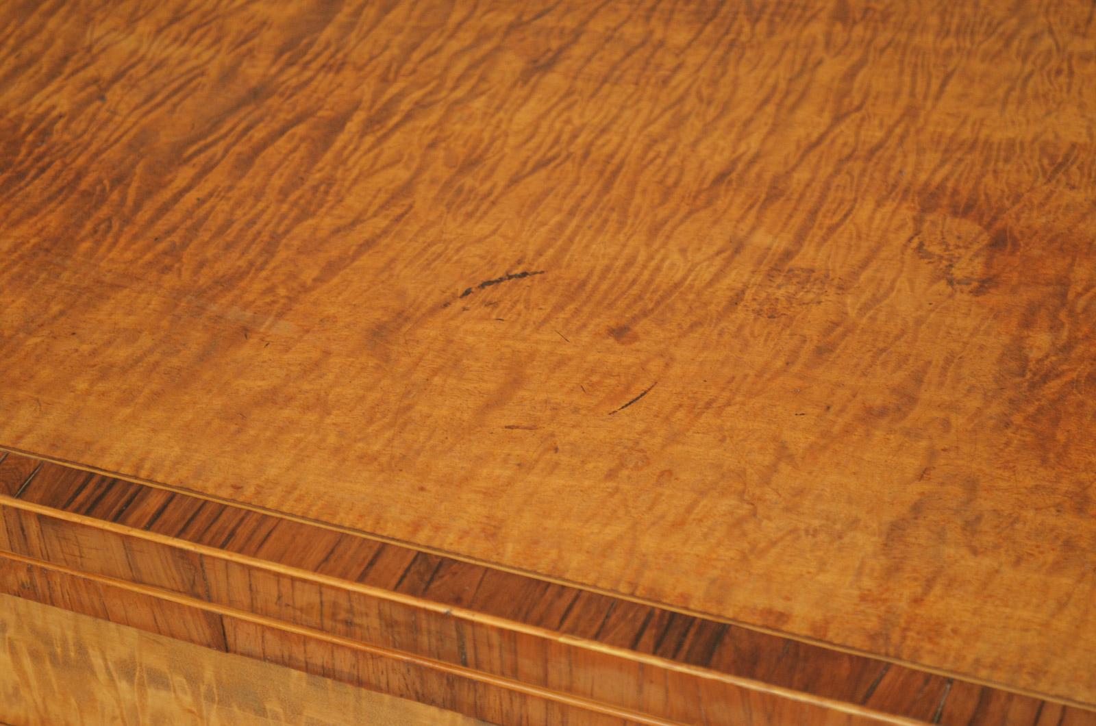 19th Century George III Sycamore Card Table