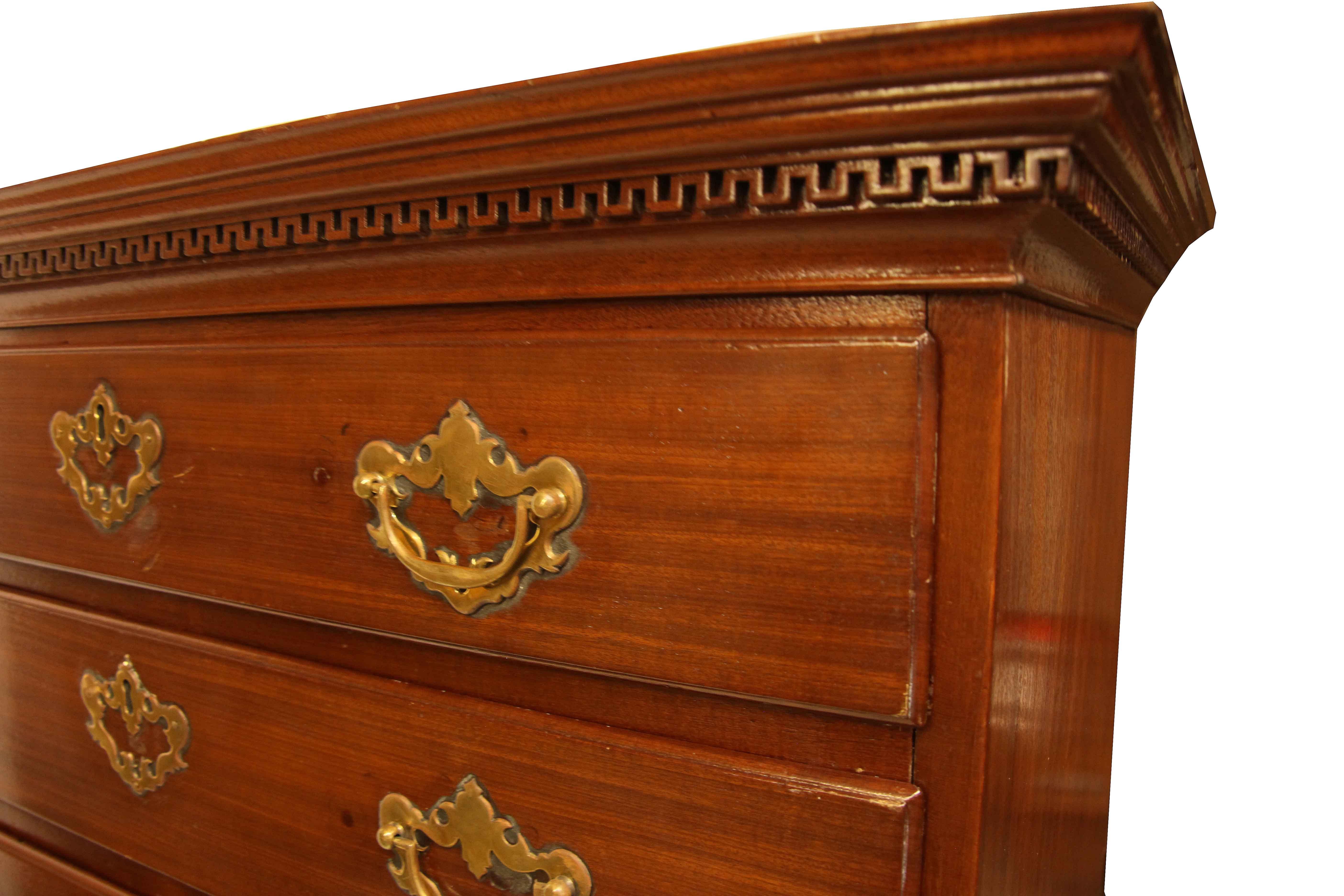 George III Tall Mahogany Chest For Sale 1