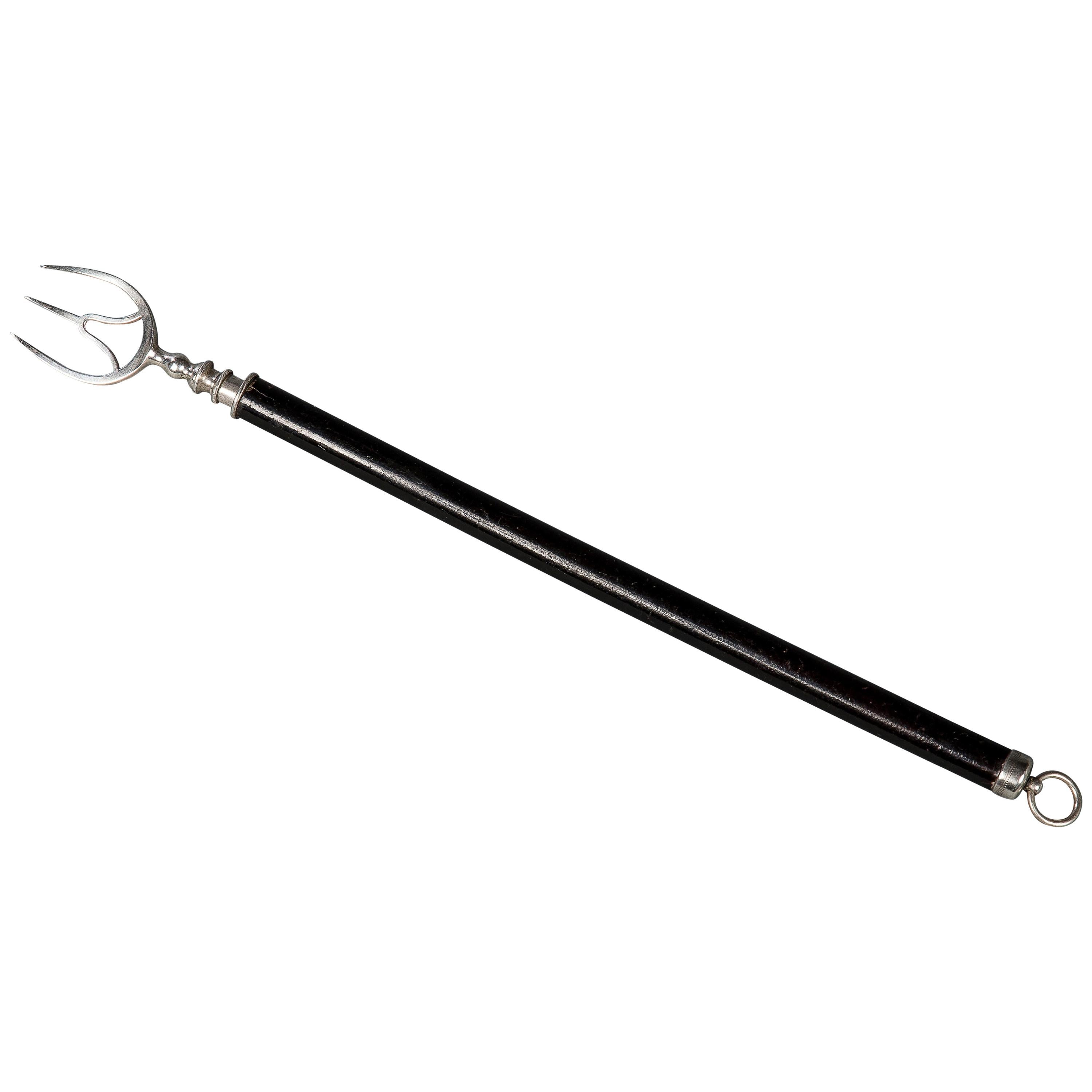 George III Telescoping Toasting Fork For Sale