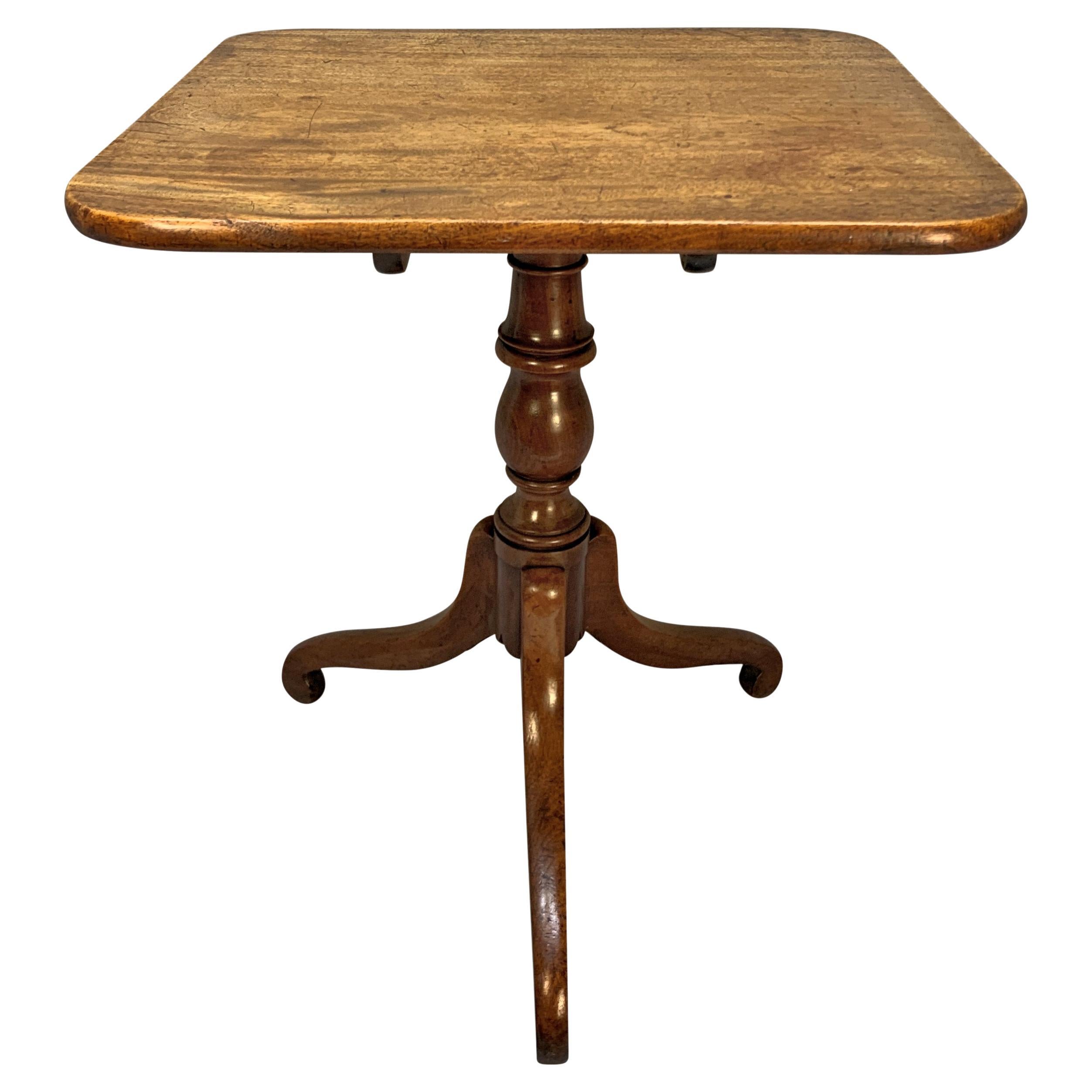 George III Tilt-Top Mahogany Side Table