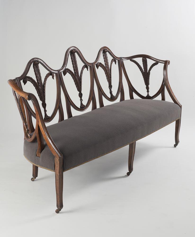 XIXe siècle Settee George III, Angleterre, début du 19e siècle en vente
