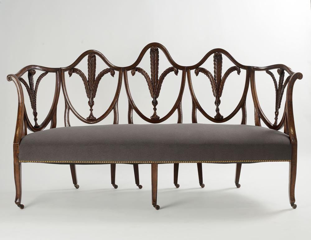 Tissu d'ameublement Settee George III, Angleterre, début du 19e siècle en vente