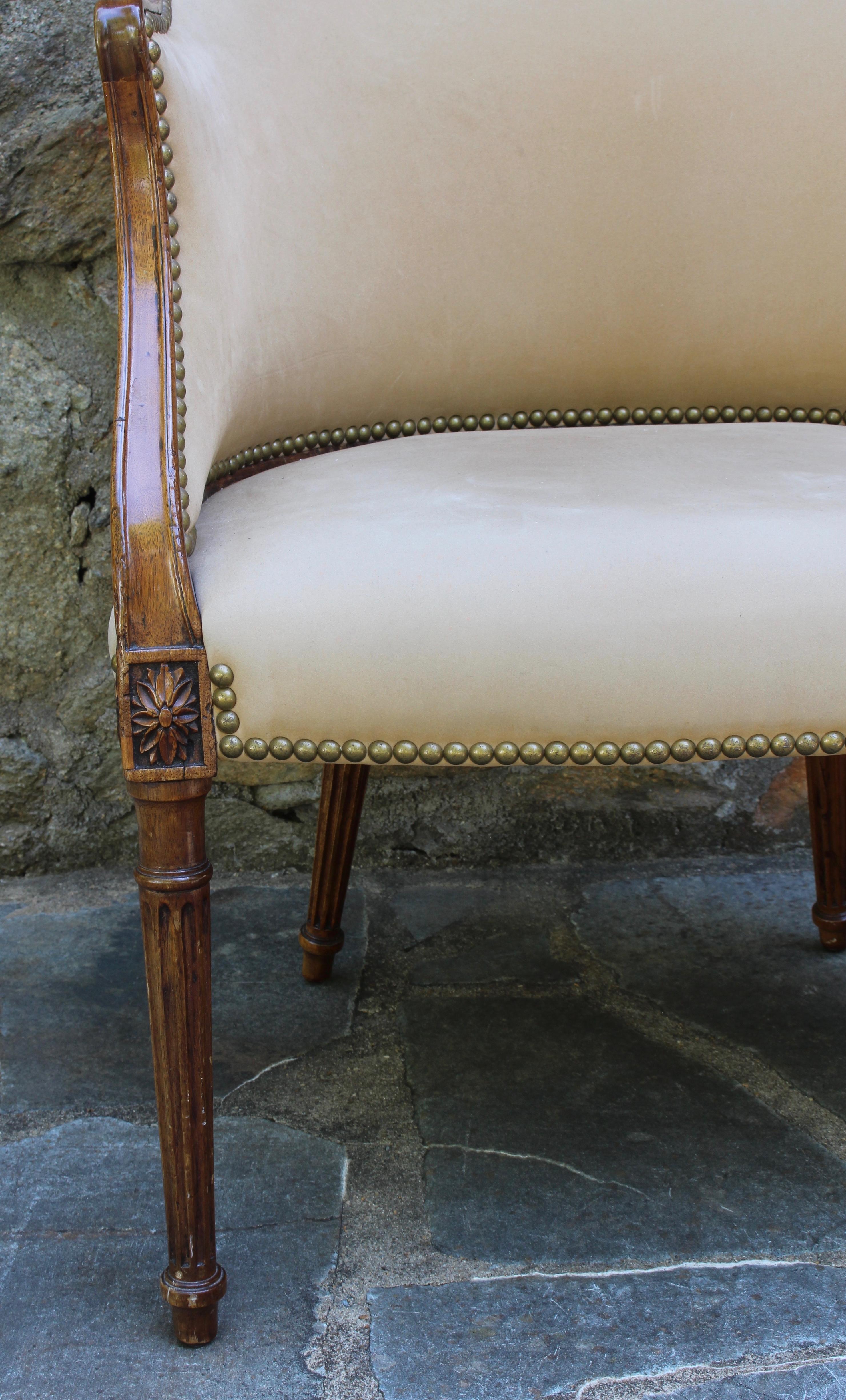 George III Tub Chair in the French Taste 3