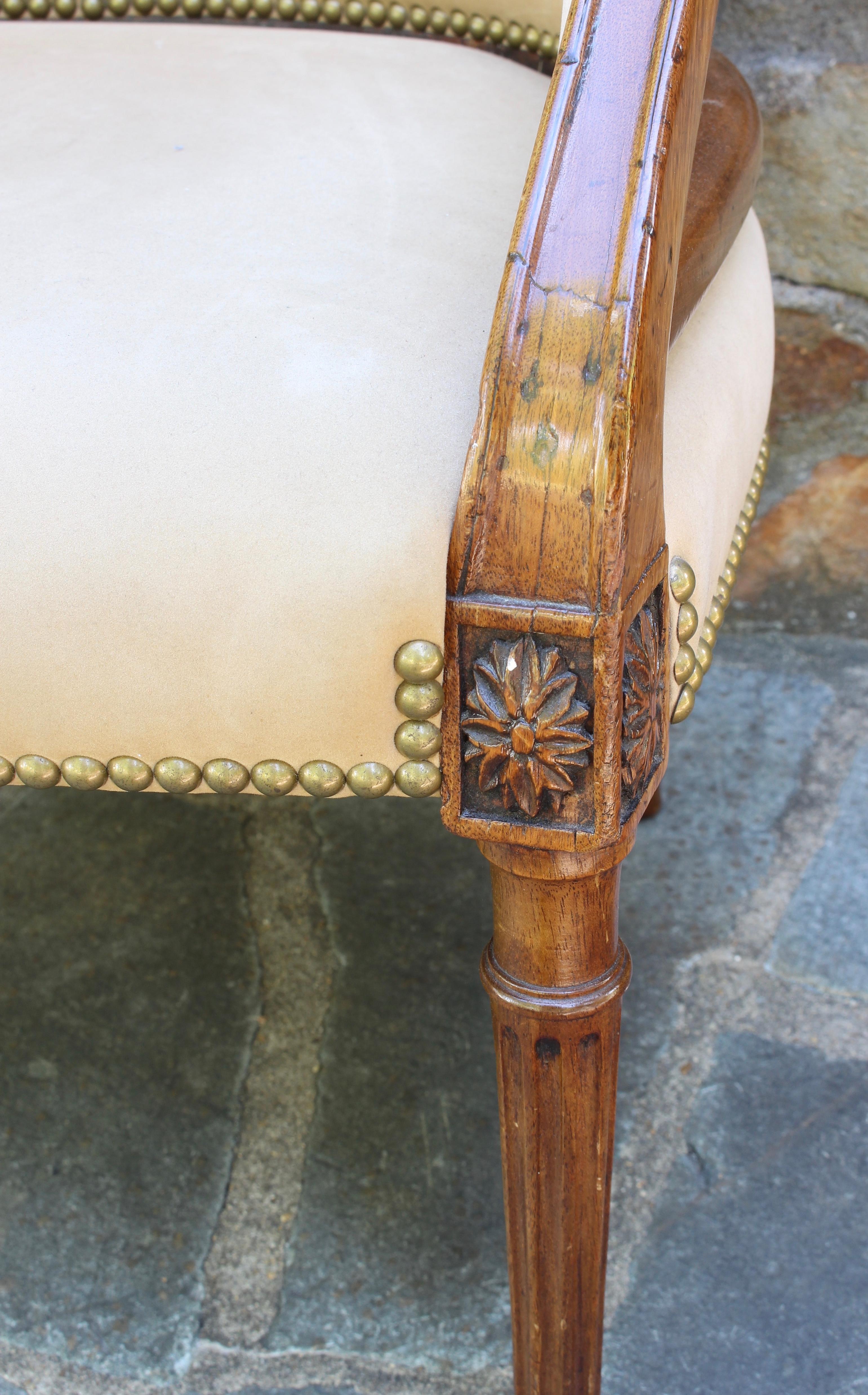 George III Tub Chair in the French Taste 4