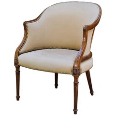 George III Tub Chair in the French Taste
