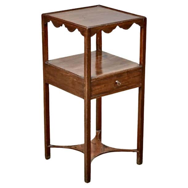 George III Two-Tiered Bedside Table, c. 1800 For Sale at 1stDibs