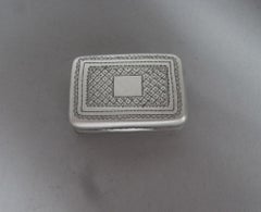 Vinaigrette aus der Zeit George III., hergestellt in London von Joseph Ash, 1812