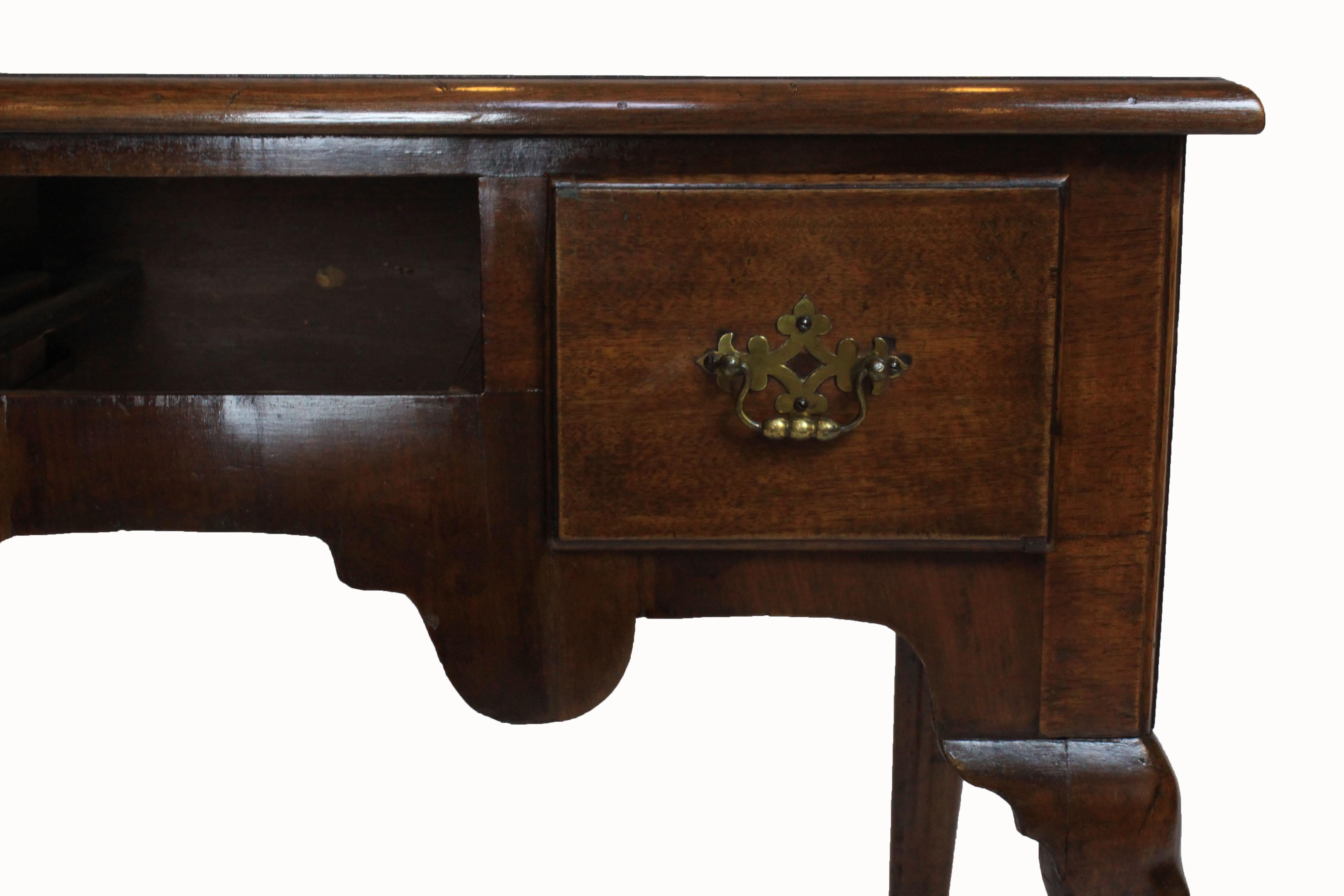 George III Walnut Lowboy 1