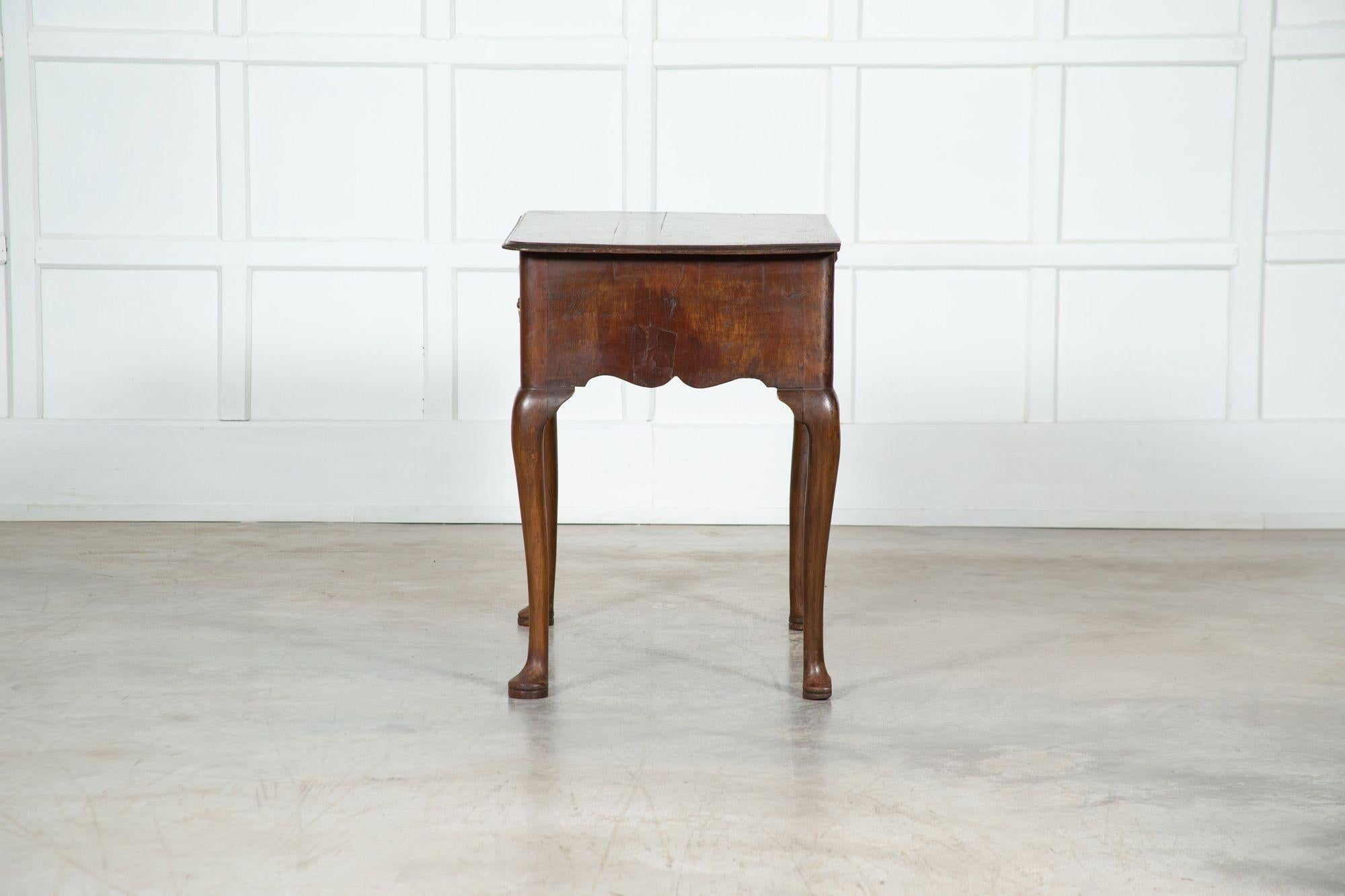 George III Walnut Lowboy For Sale 5