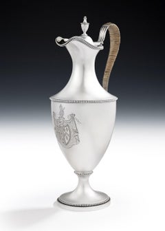 George III Water/Wine Ewer Made by Makepeace & Carter in 1778