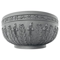 Ciotola con acanto in ceramica basaltica di Giorgio III Wedgwood