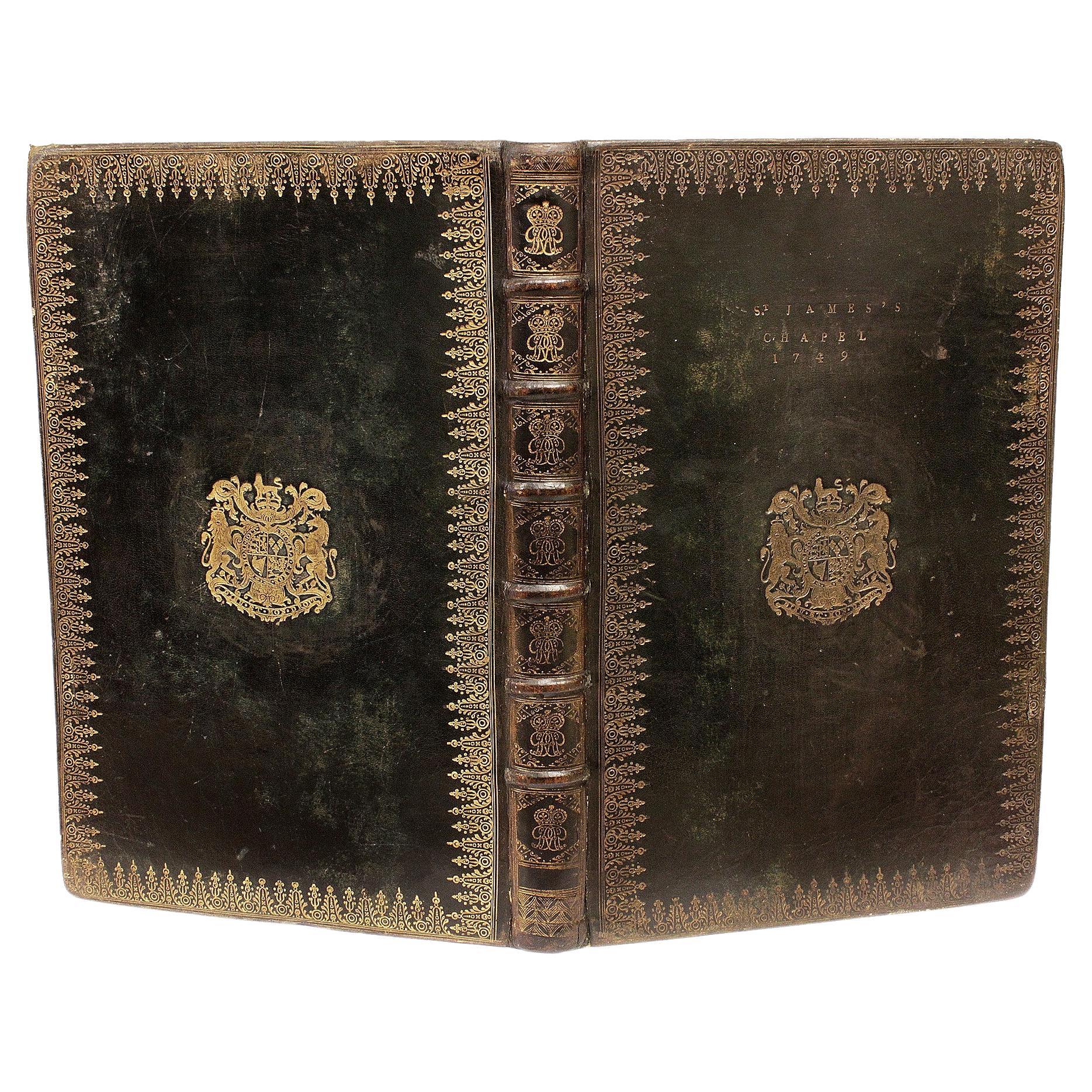 GEORGE II's PRAYER BOOK FROM THE ROYAL CHAPEL - 1745 - Book of Common Prayer For Sale