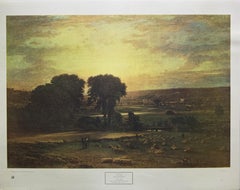 "Paz y abundancia" Grabado según George Inness, New York Graphic Society, 1940