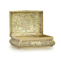 Präsentationsschatulle aus 18-Karat-Gold „George IV“ von Mackay, Edinburgh, 1825