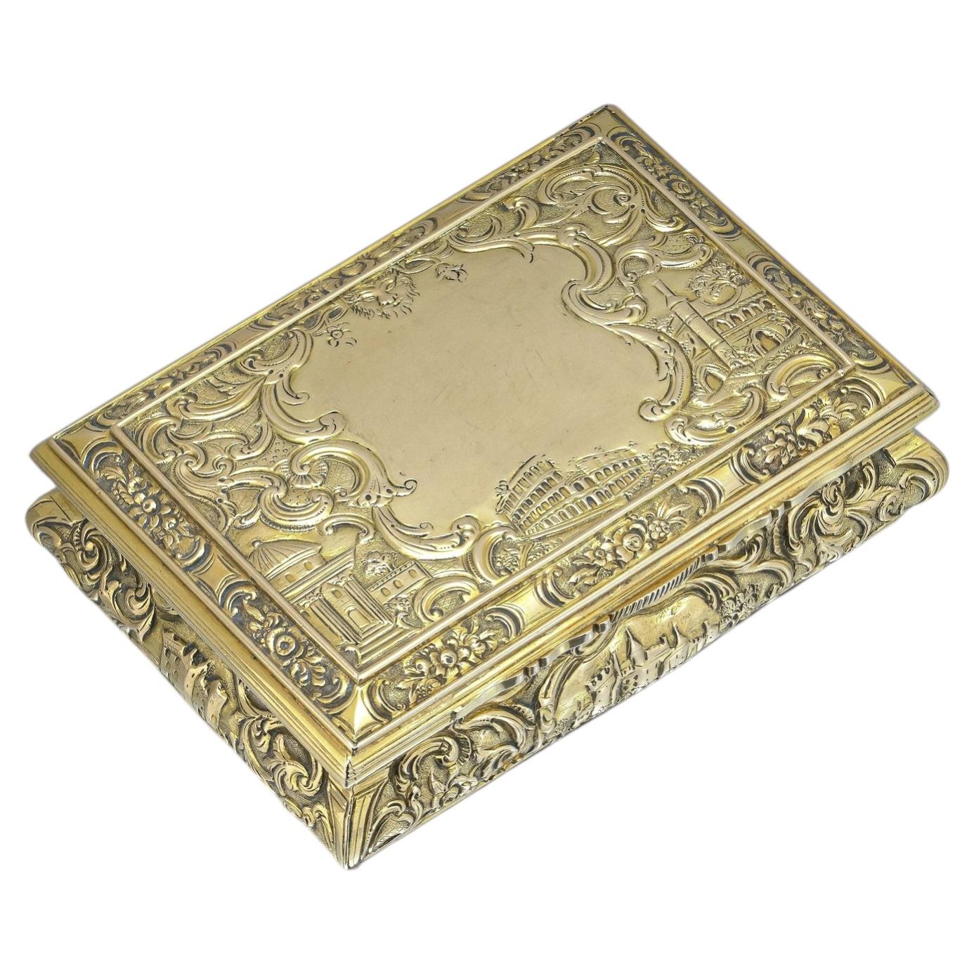 George IV 18ct Gold Presentation Box by Mackay, Edinburgh 1825