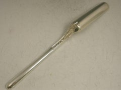 George IV Antique Silver Queens Rosette Pattern Marrow Scoop, London, 1825