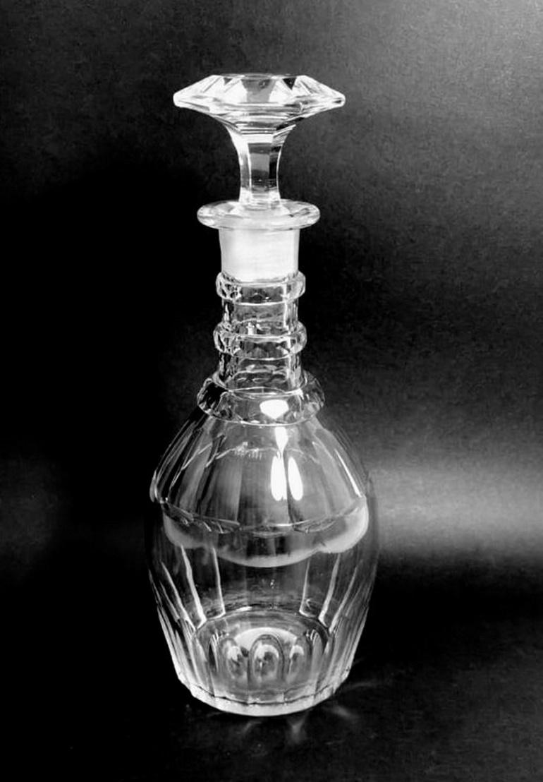George IV Bottle Decanter English Crystal Cut Bottle 5