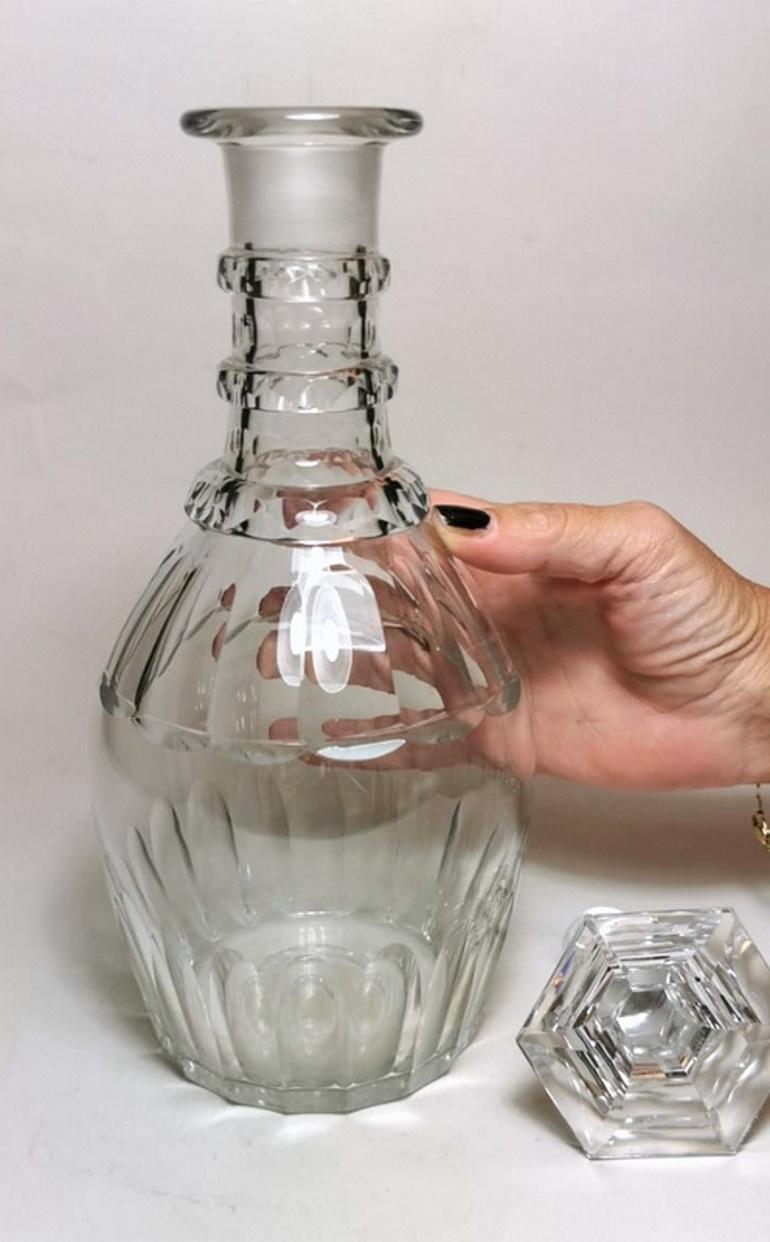 George IV Bottle Decanter English Crystal Cut Bottle 6