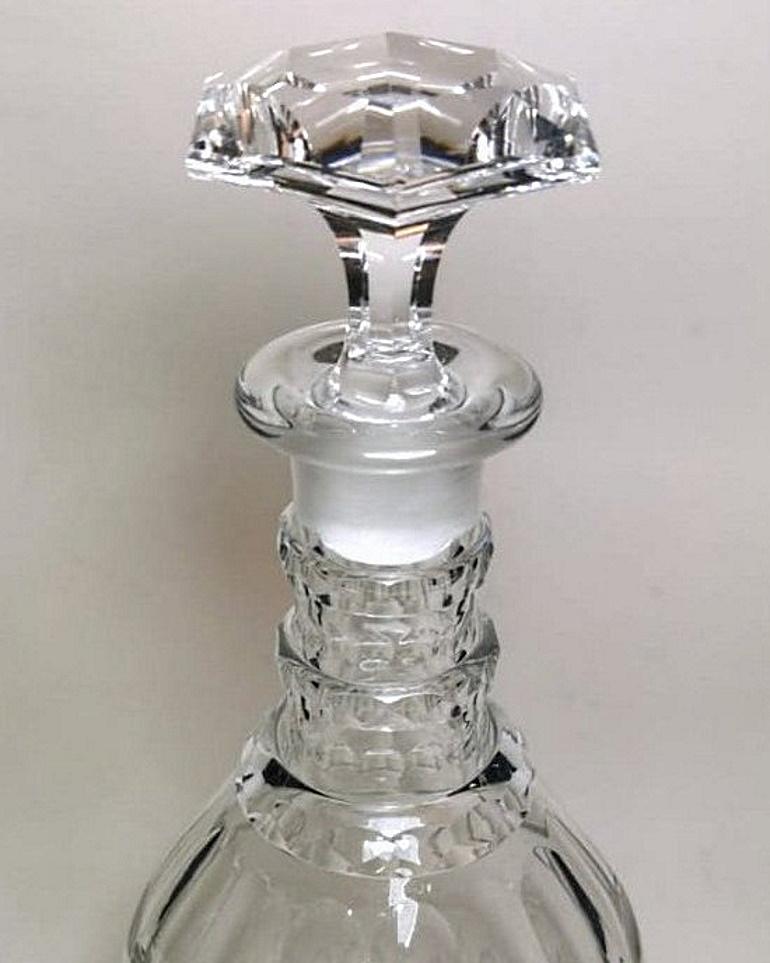 19th Century George IV Bottle Decanter English Crystal Cut Bottle