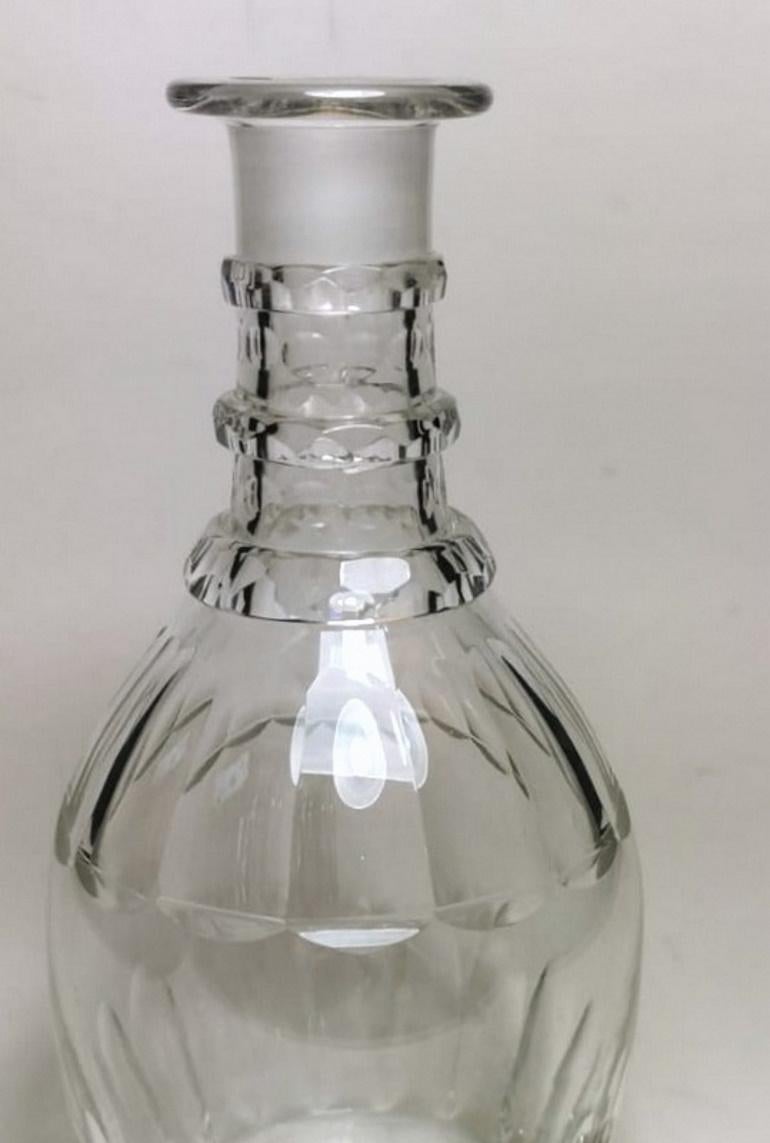 George IV Bottle Decanter English Crystal Cut Bottle 2