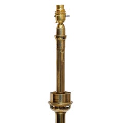 George IV Brass Column Lamp by Palmer & Co., circa 1825