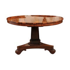 George IV Brazilian Rosewood Pedestal Center Table, circa 1830