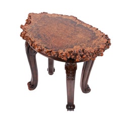 Rare 19th Century George IV Burl Oak Top Occassinal Table