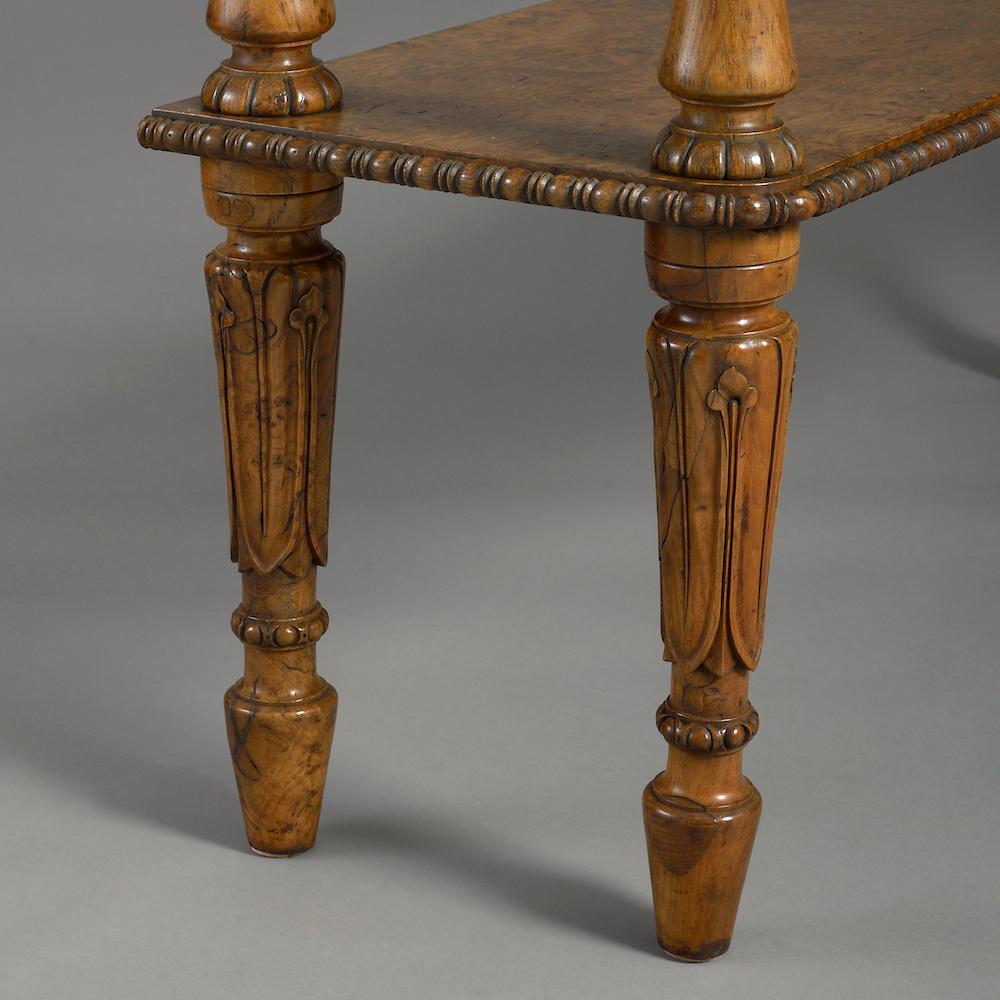 George IV Burr Oak Side Table 1