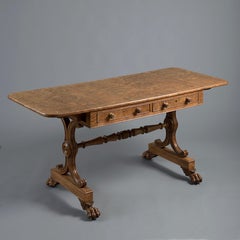 George IV Burr Oak Sofa Table