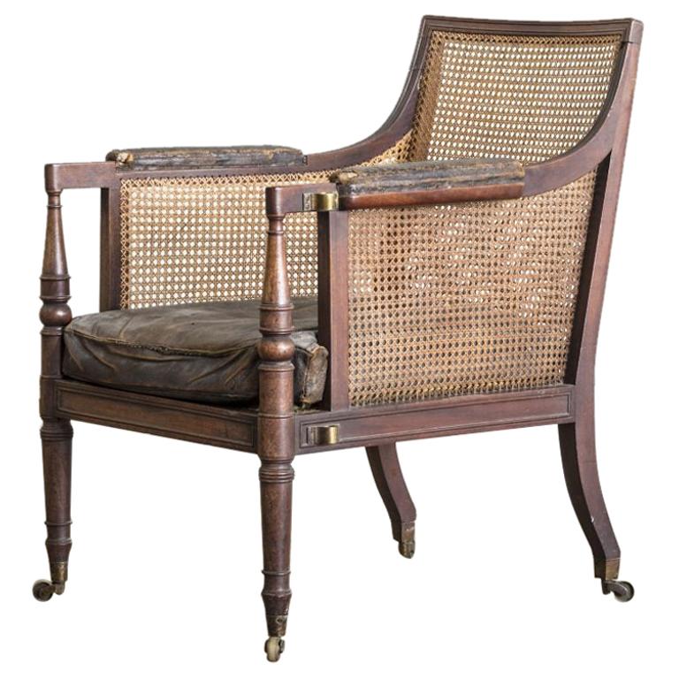 George IV Caned Bergère Chair