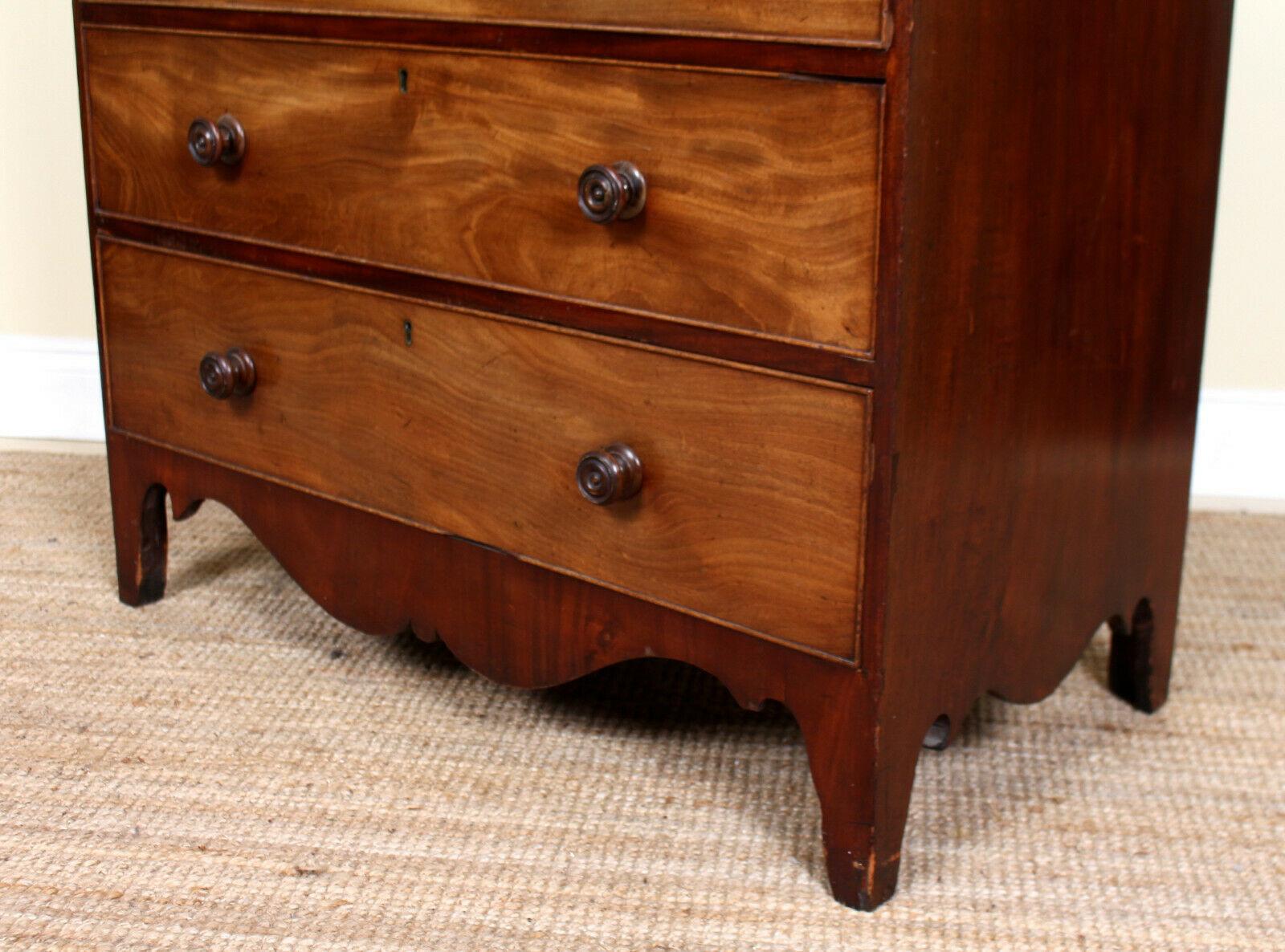 George IV Chest of Drawers Georgian 19th Century Mahogany In Good Condition For Sale In Newcastle upon Tyne, GB
