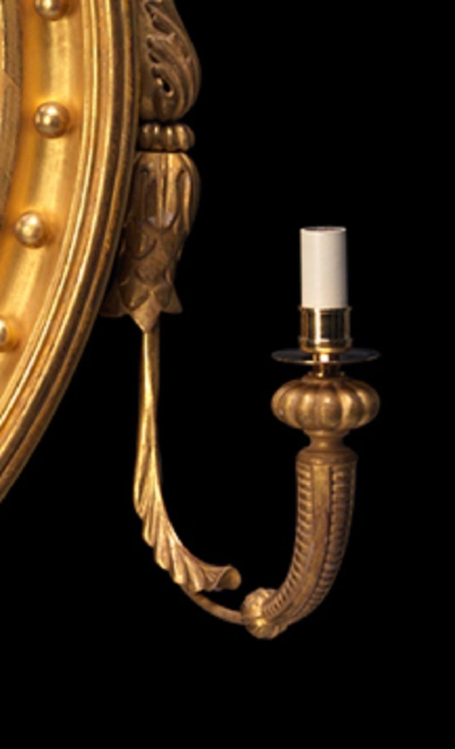 Regency George IV Convex Mirror For Sale