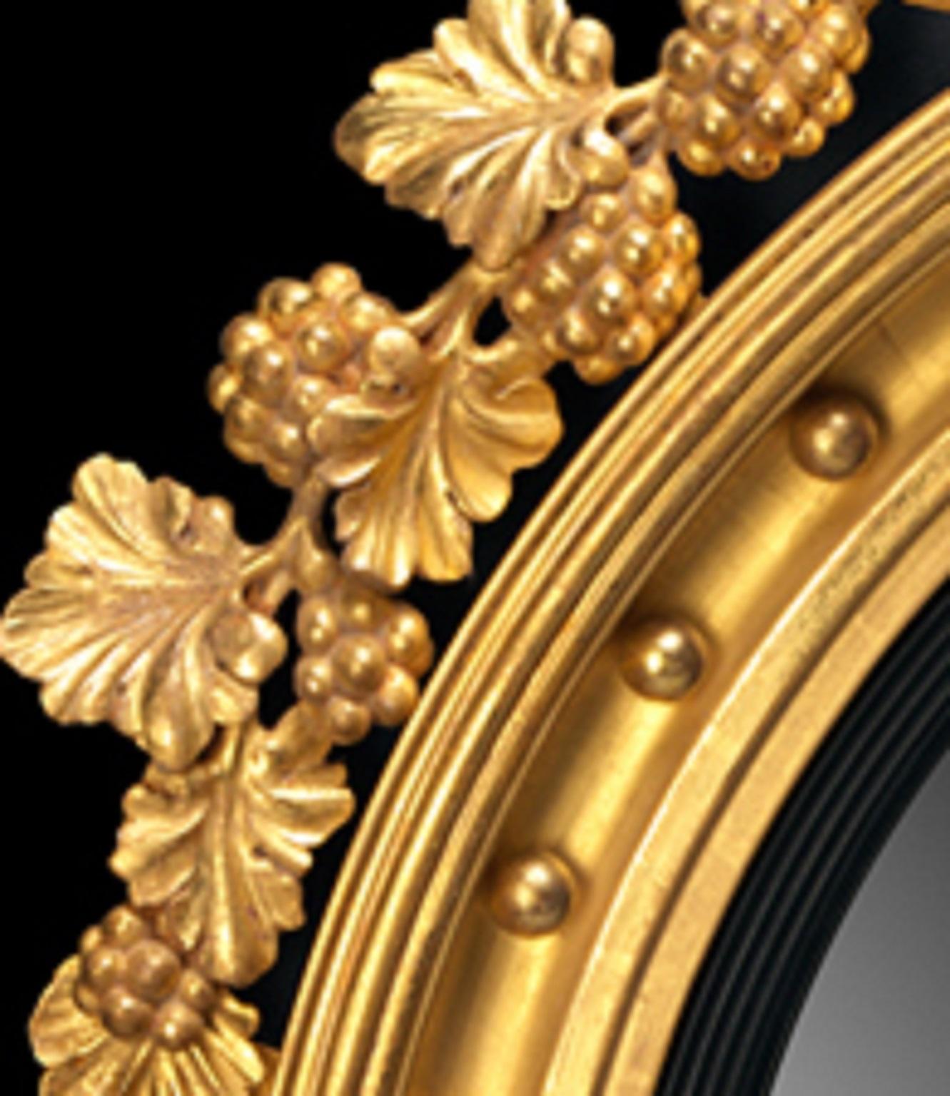 British George IV Convex Mirror For Sale