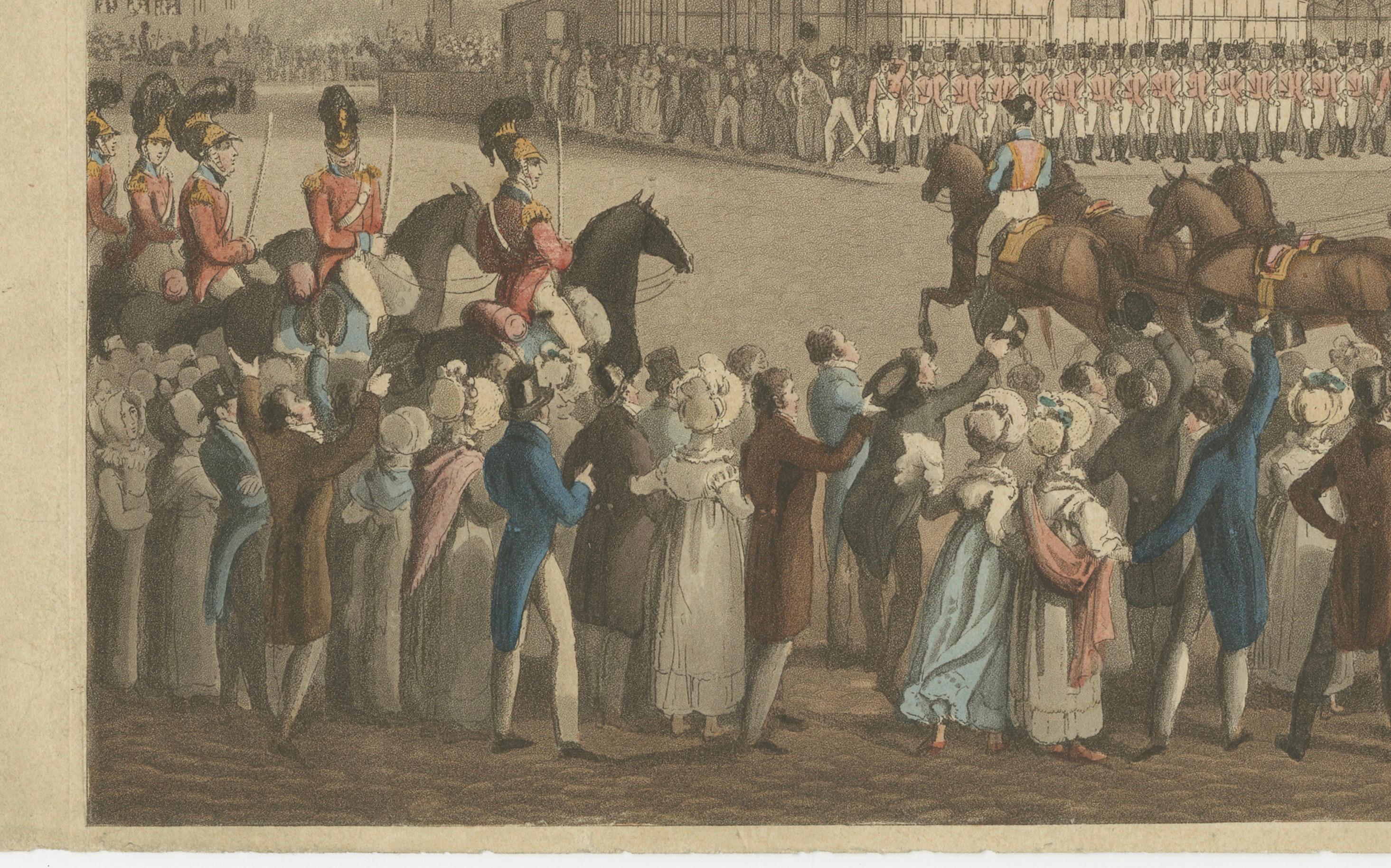 George IV Coronation Procession from Queen’s Palace to Westminster Hall, 1821 In Good Condition For Sale In Langweer, NL