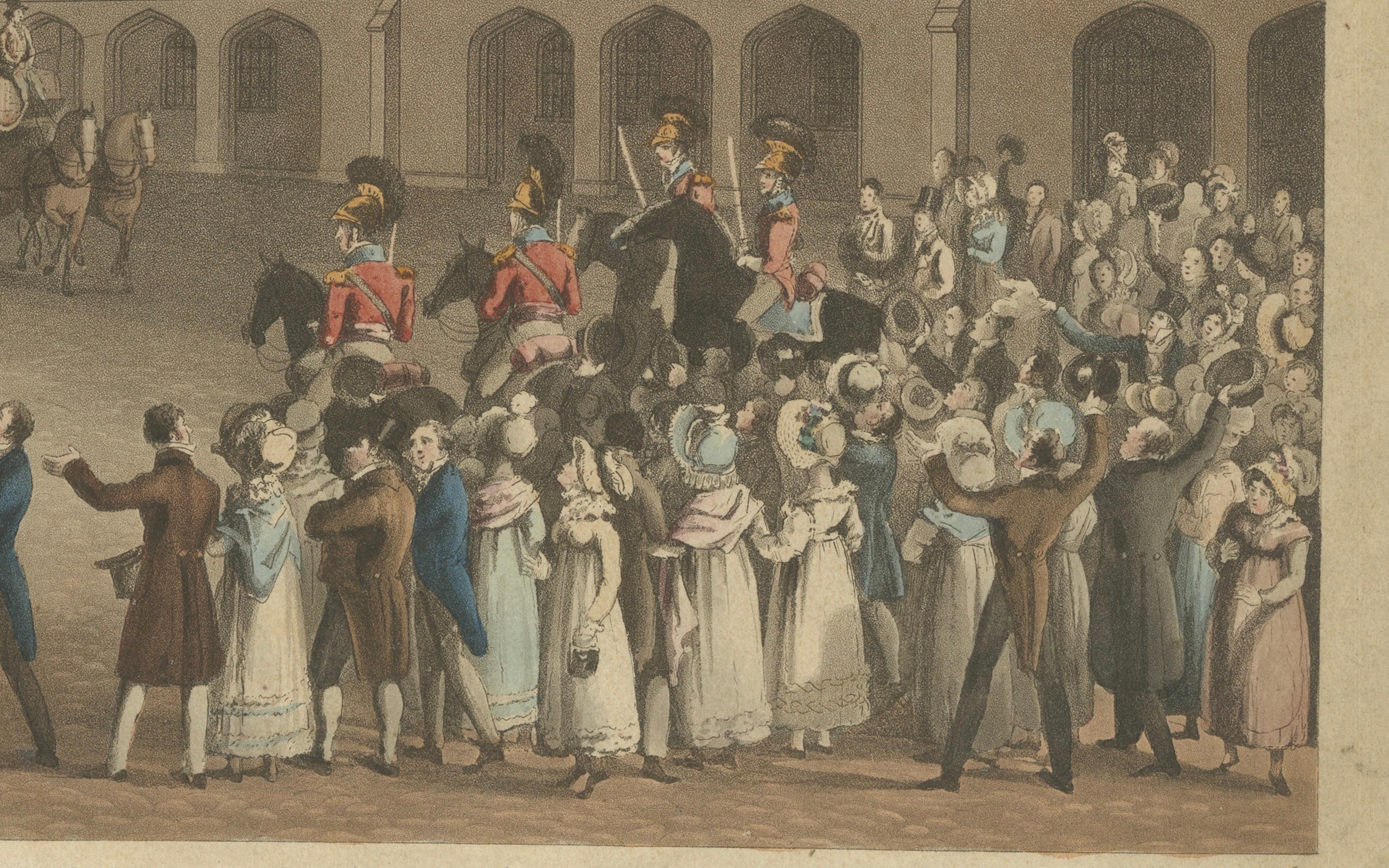 Paper George IV Coronation Procession from Queen’s Palace to Westminster Hall, 1821 For Sale