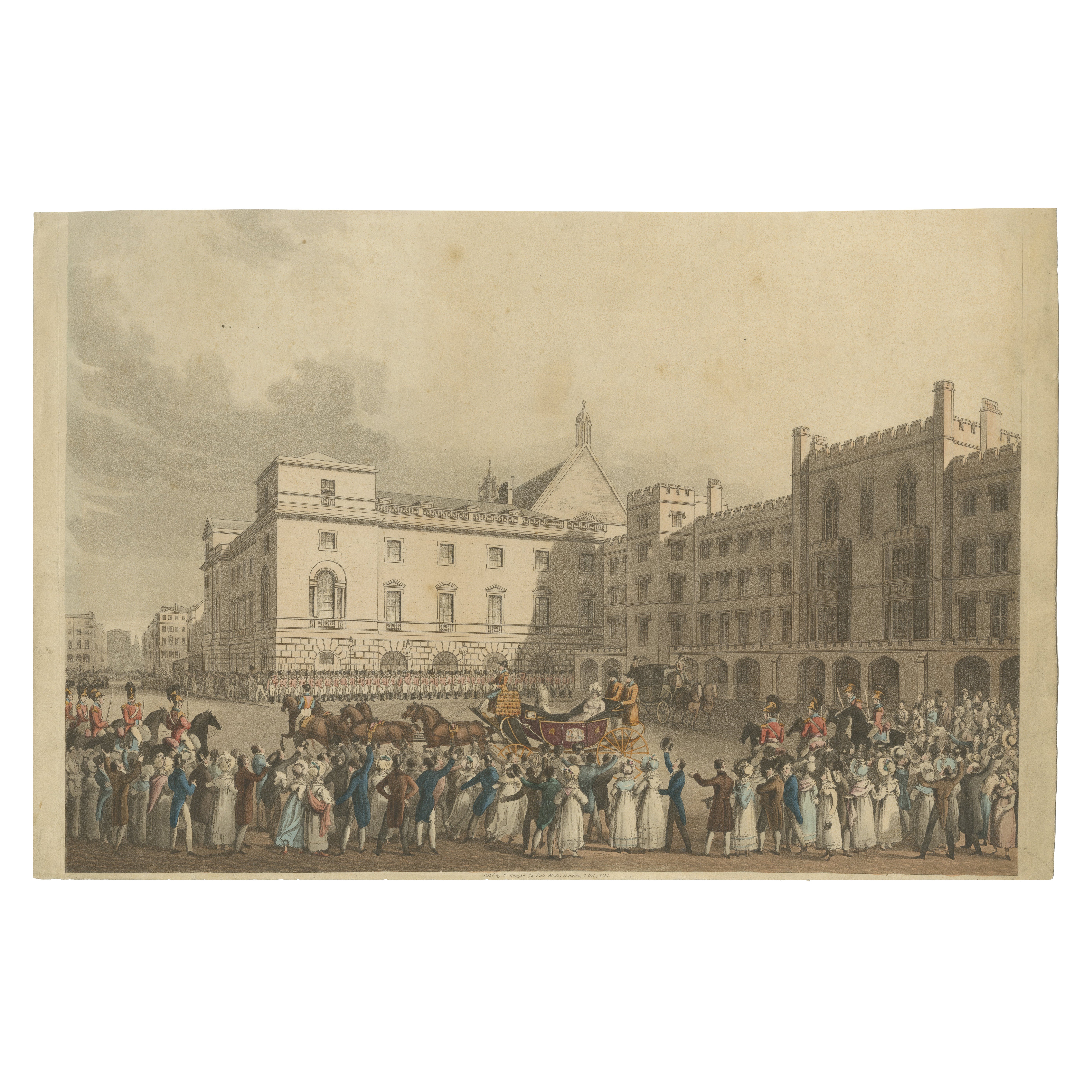 Krönungszug Georgs IV. vom Queen's Palace zur Westminster Hall, 1821